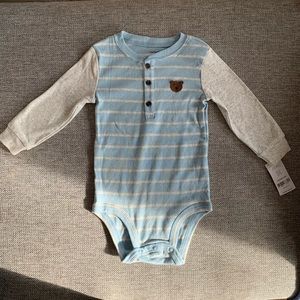 New Carter’s 24 mth. striped long sleeve onesie